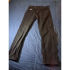 Men's Jeans Size 32x30 Rustler Black Denim Straight Leg Workwear Vintage